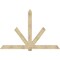 Ekena Millwork Kennewick Rough Sawn Timber Gable Bracket, Douglas Fir, 96"W x 64"H x 4"D x 6"F, 16/12 Pitch GBW096X64X0406KEN00RDF - alternate 1